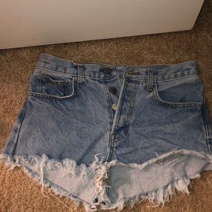 High waisted shorts